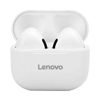 LENOVO LIVEPODS LP40 Bluetooth fülhallgató SZTEREO v5.0, zajszűrő + töltőtok, FEHÉR