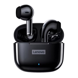 LENOVO LP40 bluetooth fülhallgató SZTEREO v5.1, zajszűrő + töltőtok, FEKETE