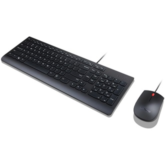 Lenovo Essential USB magyar billentyűzet + egér fekete