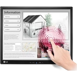 LG 17BR30T-B 17" touchscreen TN LED monitor fekete 75Hz