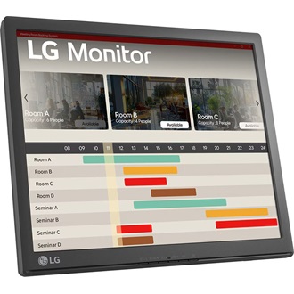 LG 17BR30T-B 17" touchscreen TN LED monitor fekete 75Hz