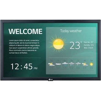 LG 22SM3N-B 16/7 21.5" IPS LED smart LFD monitor fekete