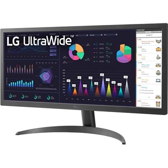 LG 26WQ500-B UltraWide HDR10 25.7" IPS LED monitor fekete 75Hz FreeSync