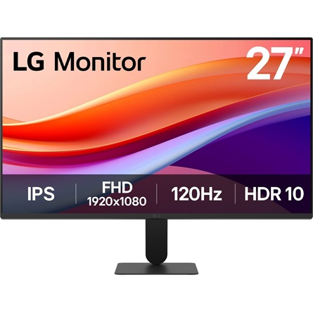 LG 27U41YA-B 27" IPS LED monitor fekete 120Hz