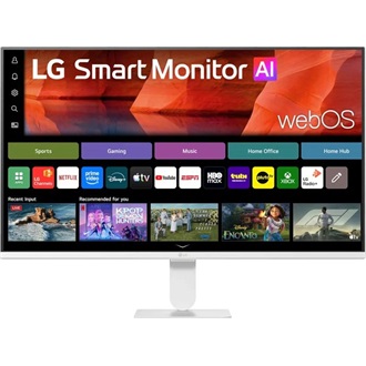 LG 27U511SB-W 27" IPS LED smart monitor fehér 120Hz (távvezérlő)