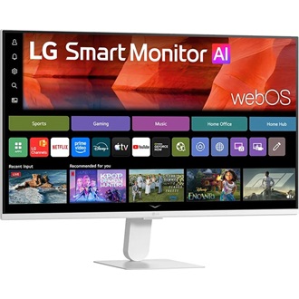 LG 27U511SB-W 27" IPS LED smart monitor fehér 120Hz (távvezérlő)