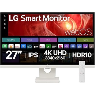 LG 27U731SA-W 27" IPS LED smart monitor fehér (USB-C: 65W; távvezérlő)