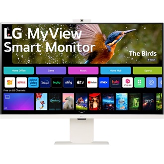 LG 32SR85U-W 31.5" IPS LED smart monitor fehér (webcam: 2MP)