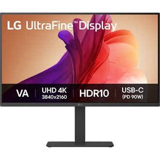 LG 32U720A-B UltraFine 31.5" VA LED monitor fekete (USB-C: 90W)
