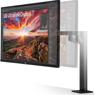 LG 32UN880K-B UltraFine 31.5" IPS LED monitor fekete (USB-C: 60W)
