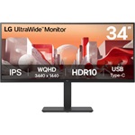 LG 34BA75QE-B UltraWide 34" ívelt IPS LED gaming monitor fekete