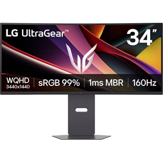 LG 34G600A-B UltraGear 34" ívelt VA LED gaming monitor fekete 160Hz FreeSync Premium