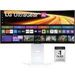 LG 34GX90SB-W UltraGear 34" ívelt OLED smart gaming monitor fehér 240Hz G-Sync / FreeSync Premium Pro