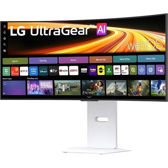 LG 34GX90SB-W UltraGear 34" ívelt OLED smart gaming monitor fehér 240Hz G-Sync / FreeSync Premium Pro