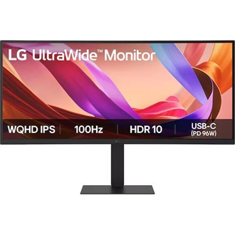 LG 34U650A-B UltraWide 34" ívelt IPS LED monitor fekete 100Hz (USB-C: 96W)