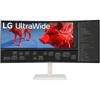LG 38BR85QC-W UltraWide 37.5" ívelt IPS LED monitor fehér 144Hz FreeSync Premium Pro