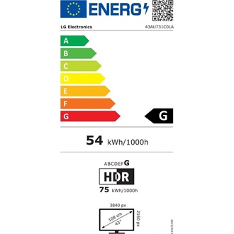 LG 43AU731C 43" LED smart TV