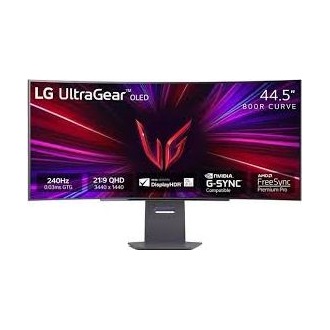 LG 45GS95QE-B UltraGear 44.5" ívelt OLED gaming monitor fekete 240Hz G-Sync / FreeSync Premium Pro
