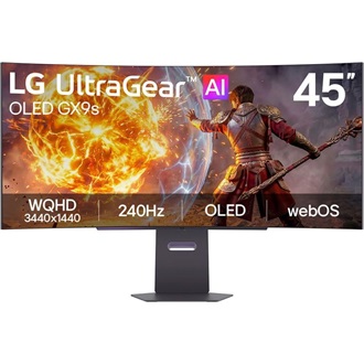 LG 45GX90SB-B UltraGear 44.5" ívelt OLED smart gaming monitor fekete 240Hz G-Sync / FreeSync Premium Pro