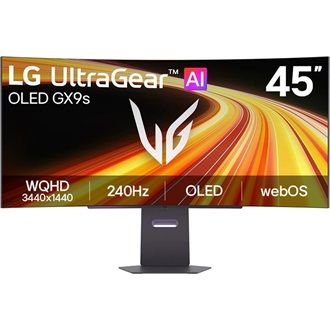 LG 45GX90SB-B UltraGear 44.5" ívelt OLED smart gaming monitor fekete 240Hz G-Sync / FreeSync Premium Pro