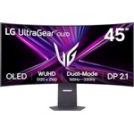 LG 45GX950B-B UltraGear evo AI 44.5" ívelt OLED gaming monitor fekete 165Hz G-Sync / FreeSync Premium Pro (USB-C: 90W)