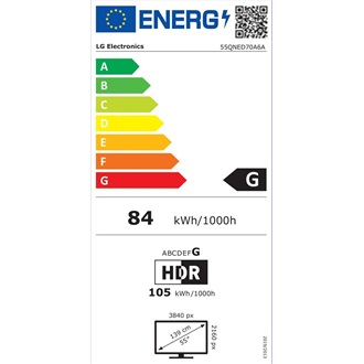 LG 55" 55QNED70A6A 4K UHD AI Smart QNED TV