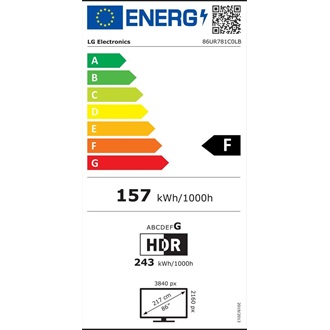 LG 86" 86UR781C0LB 4K UHD Smart LED TV