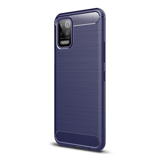 LG K52 Gigapack szilikon telefonvédő ütésállóság, karbon minta, SÖTÉTKÉK