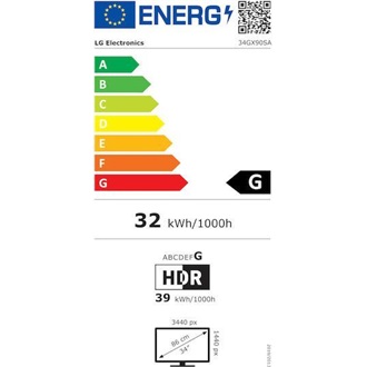 LG UltraGear 34GX90SA 34" ívelt OLED smart gaming monitor fehér 240Hz G-Sync / FreeSync Premium
