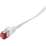 LogiLink RJ45 CAT6 FTP M/M adatkábel 10m fehér lapos