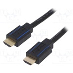 LogiLink HDMI 2.0 M/M video jelkábel 3m fekete premium