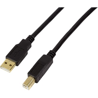 LogiLink USB-A 2.0 -> USB-B 2.0 M/M adatkábel 15m fekete aktív repeater