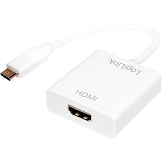 LogiLink USB-C -> HDMI M/F adapter 0.2m fehér