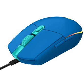 LOGITECH Egér - G203 Vezetékes Gaming, Kék