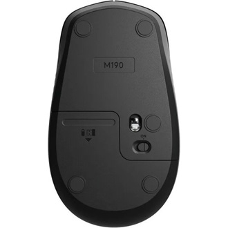 Logitech M190 optikai vezeték nélküli egér fekete