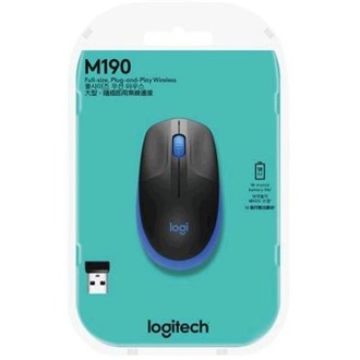 Logitech M190 optikai vezeték nélküli egér kék
