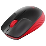 Logitech M190 optikai vezeték nélküli egér piros