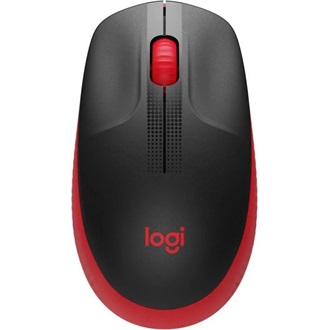 Logitech M190 optikai vezeték nélküli egér piros