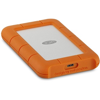 LaCie Rugged 2TB 3600rpm USB3.1 C 2,5" ütésálló külső HDD fehér-narancssárga