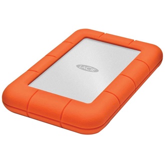 LaCie Rugged Mini 1TB 5400rpm 8MB USB3.0 2,5" ütésálló külső HDD ezüst-narancssárga