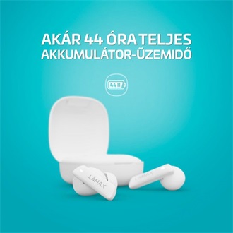 Lamax Clips1 ANC True Wireless fülhallgató headset fehér