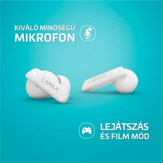 Lamax Clips1 ANC True Wireless fülhallgató headset fehér