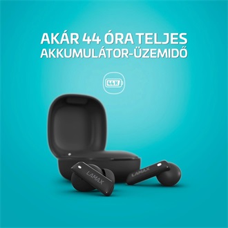 Lamax Clips1 ANC True Wireless fülhallgató headset fekete