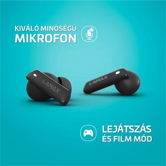 Lamax Clips1 ANC True Wireless fülhallgató headset fekete