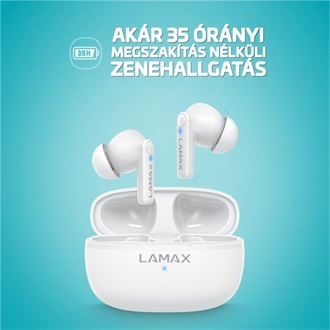 Lamax Clips1 Play True Wireless fülhallgató headset fehér