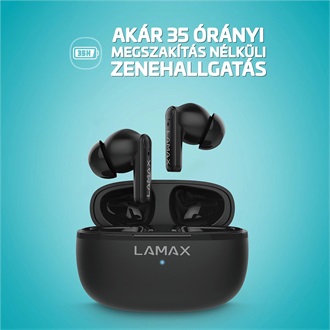 Lamax Clips1 Play True Wireless fülhallgató headset fekete