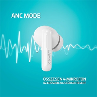 Lamax Clips1 Plus True Wireless fülhallgató headset fehér