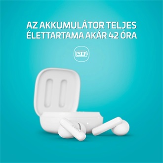 Lamax Clips1 Plus True Wireless fülhallgató headset fehér