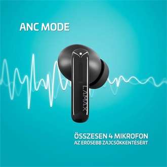 Lamax Clips1 Plus True Wireless fülhallgató headset fekete