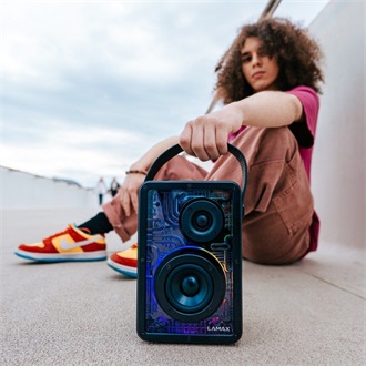 Lamax CyberWave1 IPX5 4000mAh vízálló 2.0 hangszóró fekete
